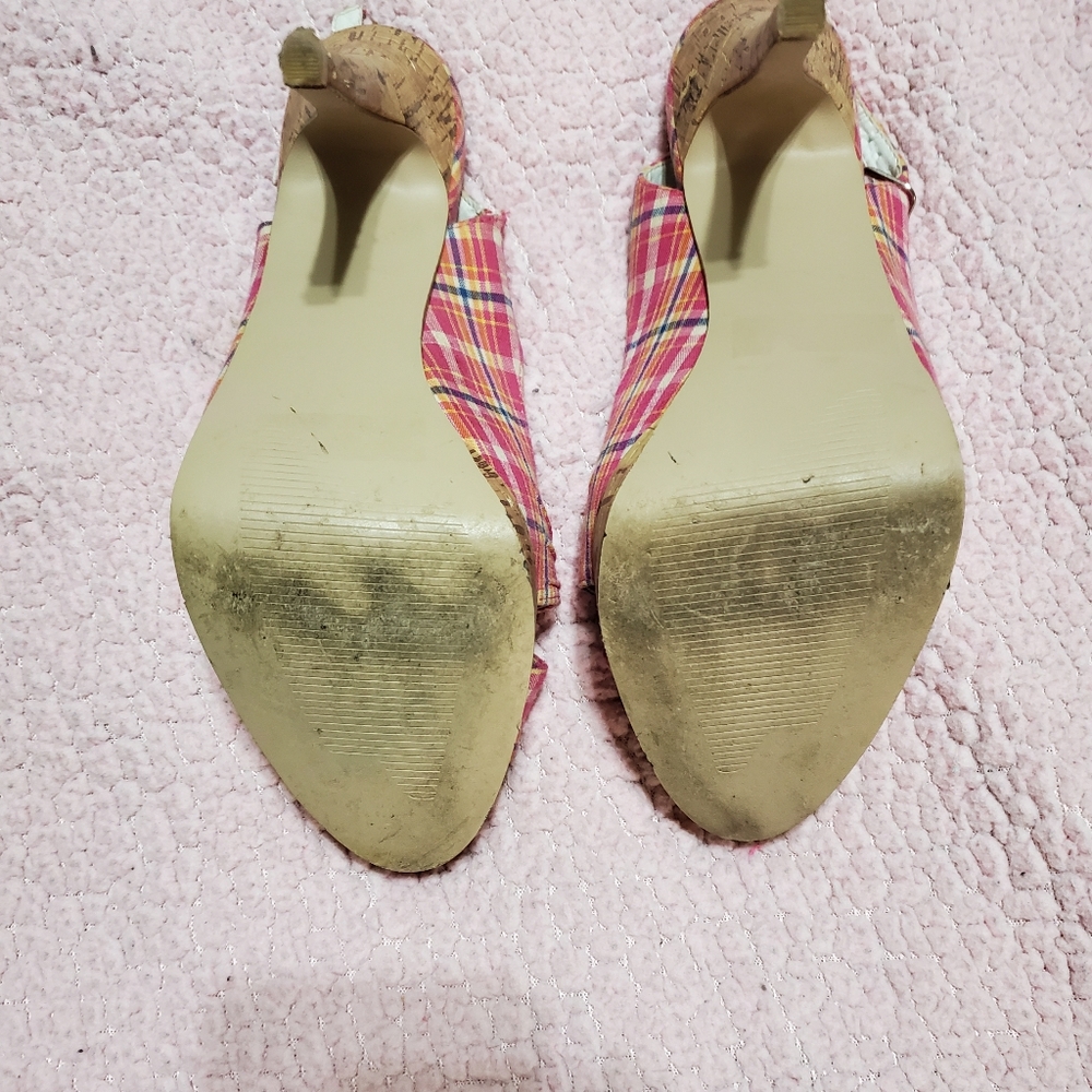 Pink Plaid Heels Rue 21 etc - Picture 8 of 8